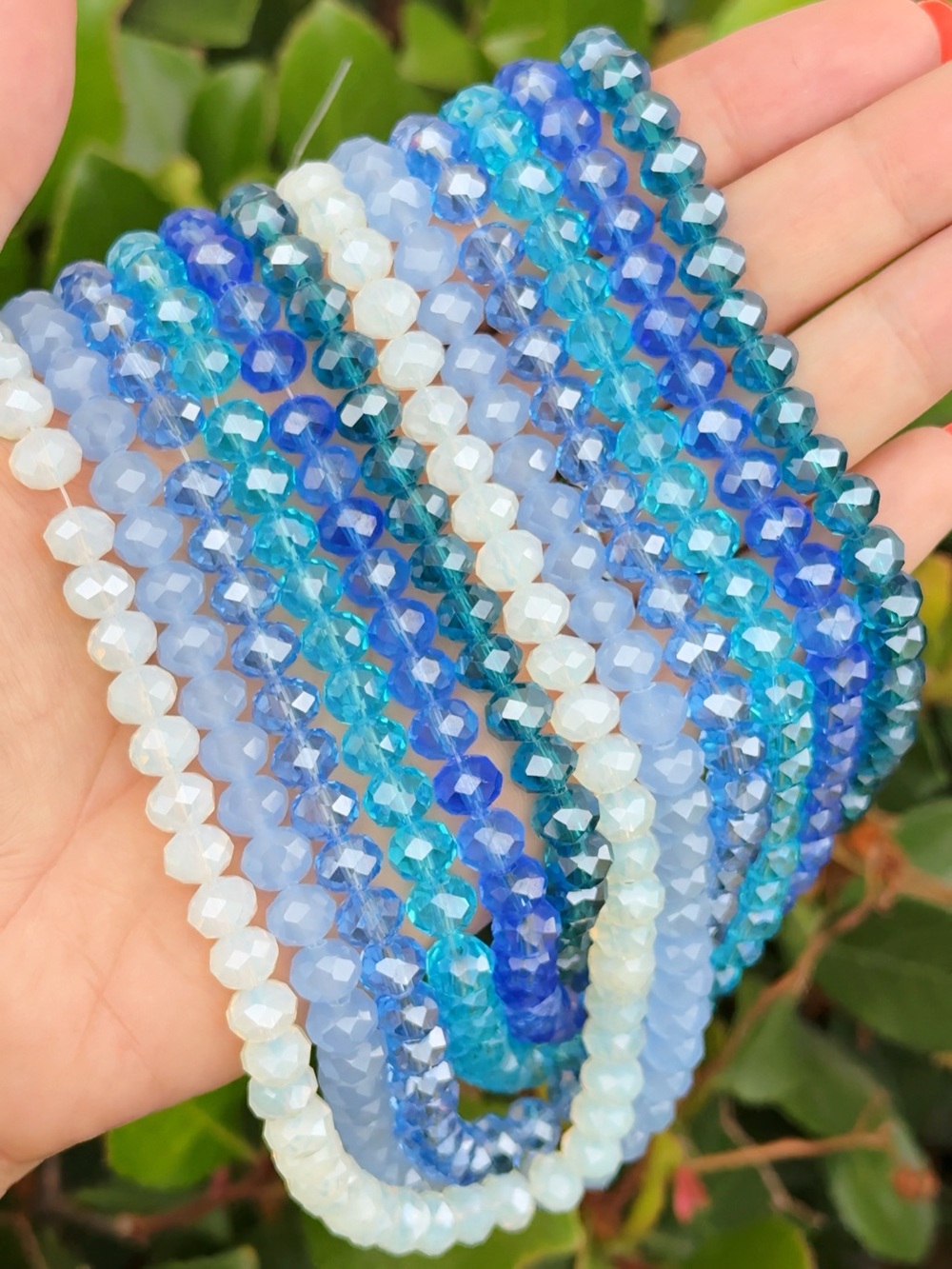 Blue Multi-Strand Bead lot